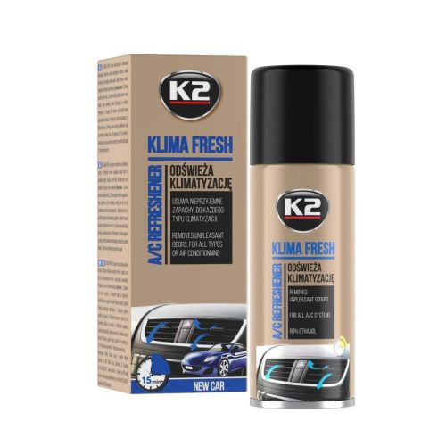 K2 Klima Fresh klímatisztító spray, new car - 150 ml (K222NC)