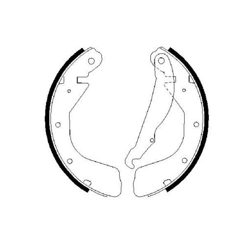 Opel Corsa B hátsó fékpofa (200x28) - Hart