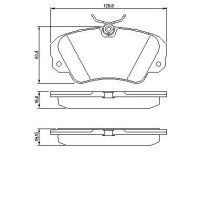 Opel Omega B első fékbetét készlet - Hart (219151)