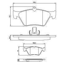   Opel Omega B első fékbetét készlet - Hart Sport (220157 Sport)