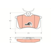   Hátsó fékbetét (Audi A3, A4 B5, Skoda Fabia 1, Vw Bora, Vw Passat B5/B5.5...) (-) - TRW (GDB1330)