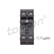 Elektromos ablak kapcsoló, bal oldal, 4-es (Seat Altea, Vw Passat B6/B7...) - Topran