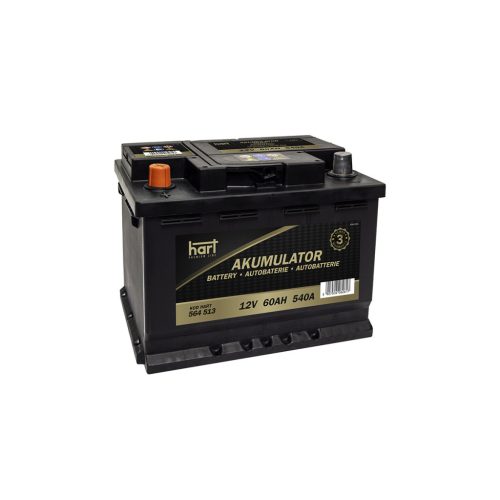 Akkumulátor (60Ah, 540A, Bal+) - Hart