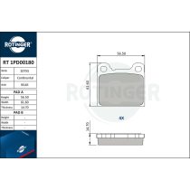 Rotinger hátsó fékbetét készlet - RT 1PD04510         