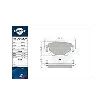   Ford Mondeo 3 hátsó fékbetét (2004.08.-hóig, +) - Rotinger (RT 1PD16820)