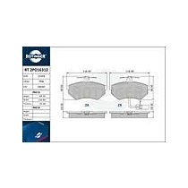 Rotinger első fékbetét készlet - RT 2PD16312         